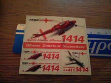 ADESIVO VINTAGE STICKER KLEBER elicottero  alarm alarme allarme 