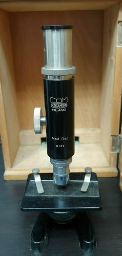 Microscopio vintage m - c.o.m,