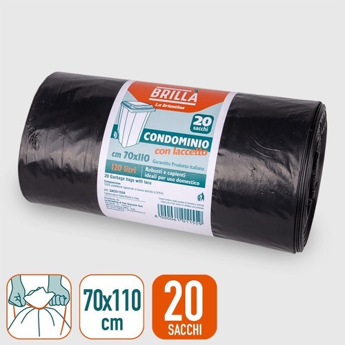 Sacchi spazzatura 70x110 - sacchi, 20pz