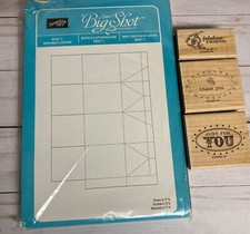 Stampin Up Mini Latte Cartone Big Shot Bigz L Taglio Die Sizzix 3D Nuovo + Timbri