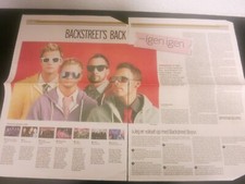 BACKSTREET BOYS Rare Danish & German Clippings Cuttings Posters HUGE Z31