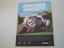 advertising Pubblicità 2001 MOTO DUCATI e TROY BAYLISS