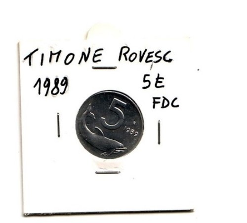 Italia lire 1989 timone - 5,