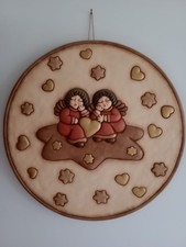 Thun piatto da appendere angeli con cuori e stelle 33 cm