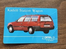 OPEL KADETT STATION WAGON PICCOLA PUBBLICITA CALENDARIO 1990