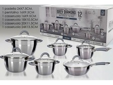 Batteria pentole acciaio - batteria, di