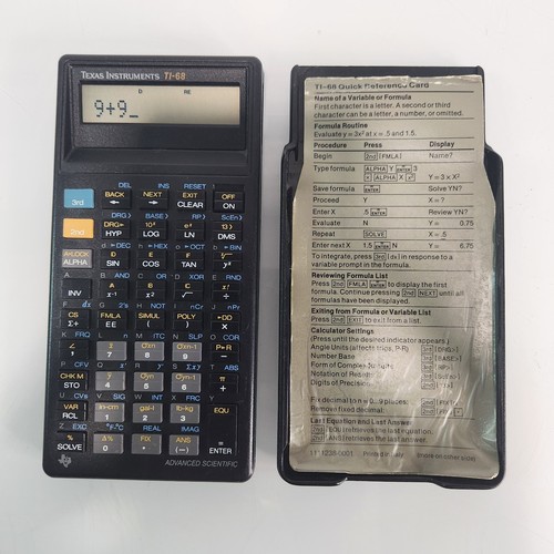 Texas instruments 68 - instruments, ti-68