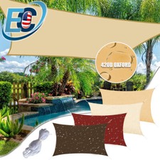 Tenda da sole impermeabile vela patio esterno giardino piscina tettoia riparo copertura