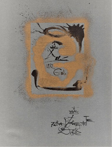 Salvador dali lettera g - dali', "lettera