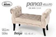 PANCA CLASSICA LEGNO VELLUTO