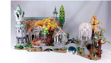 6167Pcs kit di costruzioni castello Lorded of Rings gran burrone