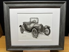 Disegno di una Chevrolet modello H-2 Royal Mail auto roadster immagine schizzo a matita