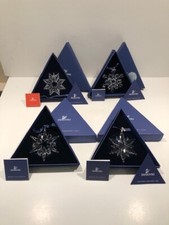 SET OF 4 SWAROVSKI ORNAMENTS -