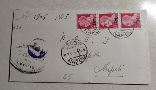 Storia postale 1945 - storia, piego