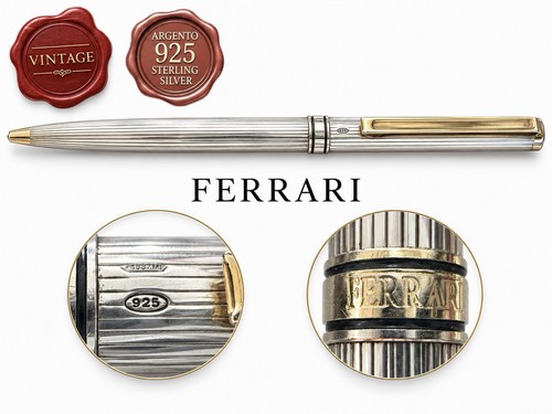 Ferrari penna sfera argento - penna,