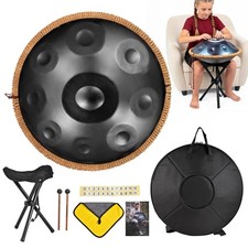 9 Notes Black Handpan Drums