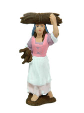 Pastore Contadina con Legna in