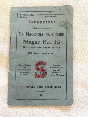 Singer manuale istruzioni - manuale,