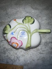 Piatto vintage Herend Rothschild uccellino foglia profonda ciotola noce dipinto a mano Ungheria