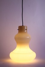 Massimo Vignelli for Gino Vistosi Murano glass vintage pendant lamp (30x22cm)