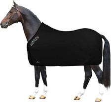 , Coperta per Cavallo in Pile, Modello Basic, Morbida E Comoda, Ideale per Trasp