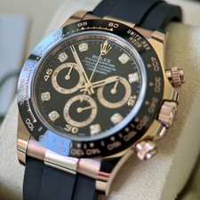 Rolex Rose Gold Black Diamond