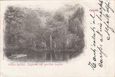 FP00483 - CASERTA - LAGHETTO GIARDINO INGLESE VIAGGIATA 1901
