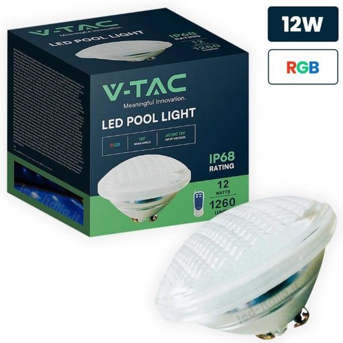 Faro piscina led rgb 12w - rgb, par56