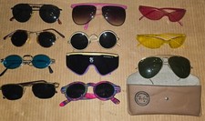 Occhiali Sole Vintage Ray Ban Rayban aviator punk sci ski music 80 cinema 3d new