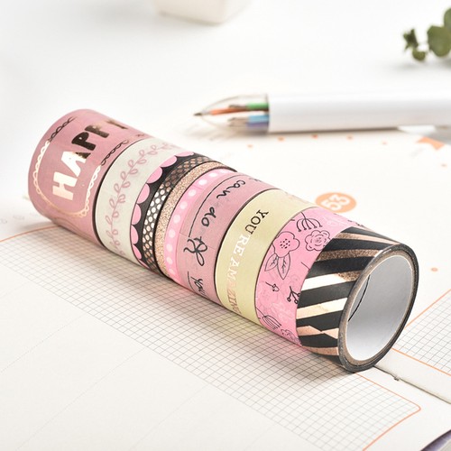 Washi tape rose - 10, rotoli