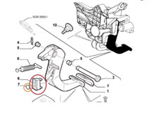 ANELLO PEDALE FRIZIONE+PUNTALE POMPA FRIZIONE 46554494+46554495 ALFA FIAT LANCIA