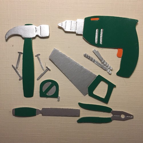 Tool kit diy hammer saw - saw, drill