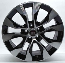 4 cerchi lega fiat tipo new 500l doblò r16 nero diamantato lt001201