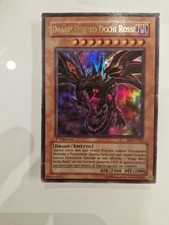 carta yu gi oh DRAGO OSCURO OCCHI ROSSI 1ST EDITION