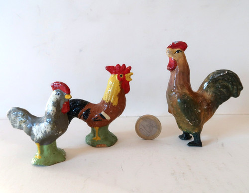 Lot figurines coq et - figurines,