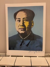 ANDY WARHOL "MAO TSE TUNG" 1986 Hand signed print with COA.
