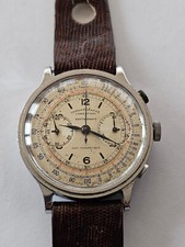 LOWENTHAL-MONO-RATTRAPANTE-CRONO-RUOTA A COLONNE-VALJOUX 84-BITONO-OVERSIZE-40MM