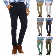 Pantaloni Uomo Cotone Slim