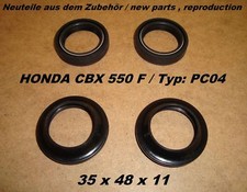 Anelli di tenuta forcella Honda CBX 550 F PC04 + parapolvere forcella - anelli di tenuta 35 mm