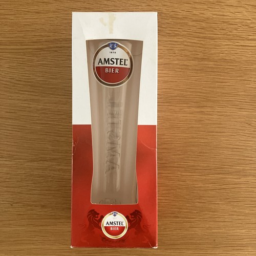 Amstel bier beer pint glasses - amstel,