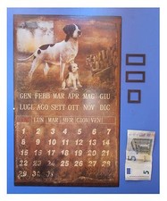 Targa vintage "Calendario