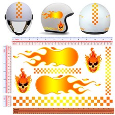 Fiamme striscia quadri teschio