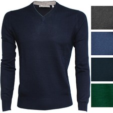 Maglia Uomo Misto Lana Scollo