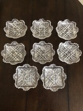 6 piatti burro in vetro taglio