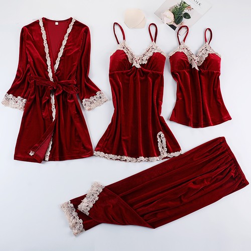 Set pigiama donna velluto - , 4