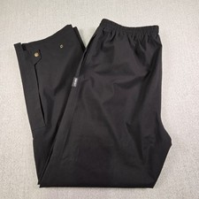 Wilson Gore-Tex Nero Pantaloni Outdoor Giacca a Vento Zip Polsini Campeggio Pesca Uomo L