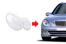 Cover Vetro Lente Faro Xenon Mercedes E-Klass W211 2002-2009 LATO PASSEGGERO