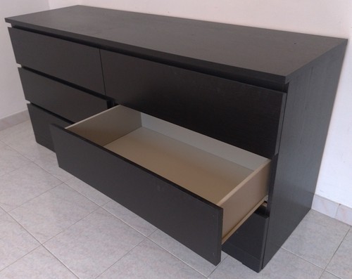 Cassettiera ikea malm nera - malm,