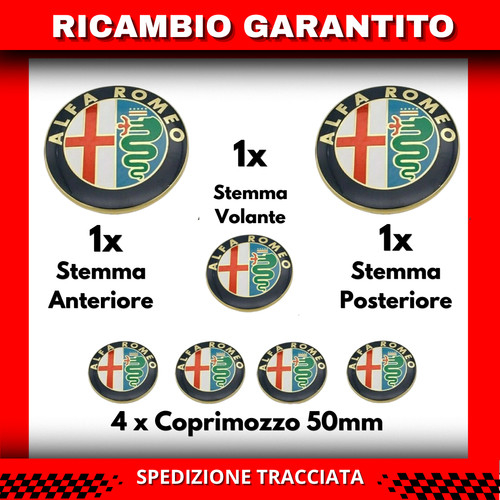 Kit fregio stemma alfa romeo - stemma,