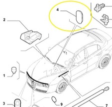 60697243 TAPPO VANO MOTORE ALFA ROMEO 159 ORIGINALE - 2 Pezzi -